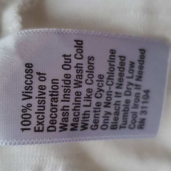 True Craft white sleeveless top lace trim  2X 100 % viscose - Picture 10 of 10